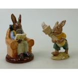 Royal Doulton Bunnykins figures: Collector ref DB54 limited edition for collectors club and Olympic