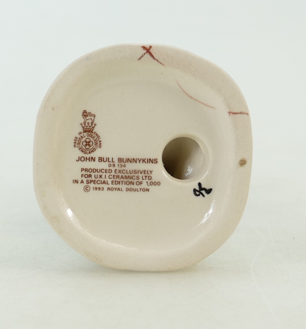 Royal Doulton Bunnykins figure DB134: John Bull UKI Ceramics limited edition ref DB134. - Image 5 of 5