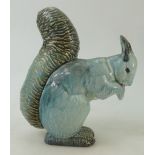 Beswick blue glazed Squirrel: Beswick model of a seated Squirrel 315.