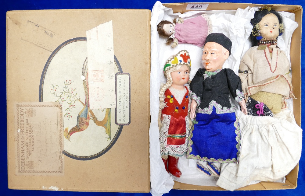 Four hand made dolls: Overseas style dol