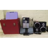 Phillips Cd player with speakers: Body Toner, Olivetti Lettera32 typewriter, box of 78 records