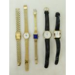 Five ladies fashion watches: 5 x ladies modern fashion watches including Seiko, Citizen, Rotary,
