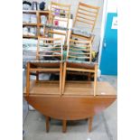 Mid Century Table and 4 chairs: