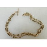 9ct gold necklace: 9ct gold necklace, length 46cm ,15.