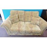 Parker Knoll Classical Floral patterned 2 seater settee: