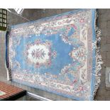 Large Chinese made Acrylic Pile rug: Rug size approx (L)294 x (W)184cm.