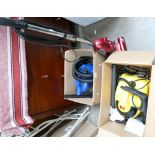 House branded portable steam cleaner: Steam cleaner together with 2 small portable vacuum cleaners.