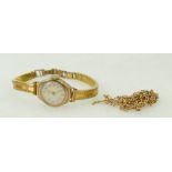 Ladies 9ct Gold Tudor watch: together with damaged 1.