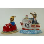 Royal Doulton Bunnykins figures Dodgem DB249 : together with Ship Ahoy DB279.