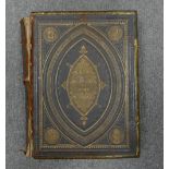 19th century brass & leather bible: Browns self interpreting family bible by the late Rev John