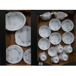 Royal Doulton Millefleur teaware: including cups, saucers, side plates,
