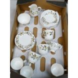 Wedgwood Beaconsfield: 24 piece tea set to include cups, milk jug,