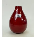 Royal Doulton early flambe vase : Royal Doulton early Flambe vase , height 22.5cm.