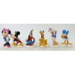 Royal Doulton Mickey Mouse collection: to include Daisy, Minnie, Donald, Mickey, Pluto,