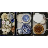 A mixed collection of Blue and White Spode & similar items,
