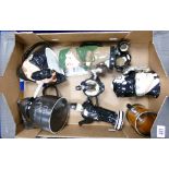 A collection of Police theme ceramic items to include: Carlton & Price Kensington Novelty teapots,