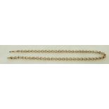 9ct belcher necklace,length 45.5cm ,15.4 grams.
