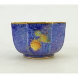 Wedgwood Lustre miniature bowl: Lustre octagonal miniature bowl decorated with various fruit Z5457,