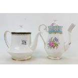 Royal Albert Enchantment Tea Pot : together with similar Clarance patterned item,
