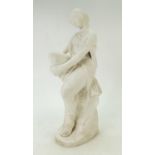 19th Century Minton Parian figure of Lalage: Figure modelled by John Bell, shape no 391,
