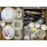 A mixed collection of items to include: Portmeirion Phoenix part coffee set,