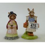 Royal Doulton Bunnykins figures Welshlady: DB172 and Dutch DB274( boxed with certificate) (2)