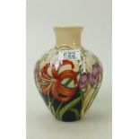 Moorcroft March Morning Vase: Limited edition 23/40 and signed by designer Kerry Goodwin. Height 17.