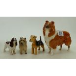 Beswick Dogs to include : Collie 1791, Lakeland Terrier 2448,