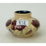 Moorcroft Chocolate Cosmos Vase: Height 7.