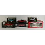 A collection of boxed Mercedes model cars to include: RW196, 190SL Coupe, 500SL 1989, SLK 230 1996,
