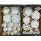 A mixed collection of items to include : Floral Decorated German part tea set,