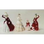 Coalport lady figure Anthea: similar seconds figure Margaret,