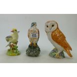 A mixed collection of items to include Royal Doulton Kestrel,