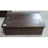 19th century Sloped Pine Bible Box: