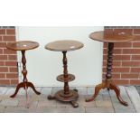 3 Early 20th Century Tripod tables(3)