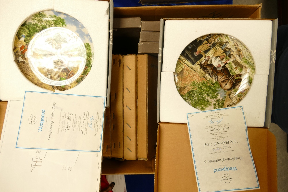 A collection of Boxed collectors plates: from Royal Doulton, Wedgwood,