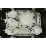 A mixed collection of items to include: Royal Albert Moonlight Rose Water Bowl & Jug together with