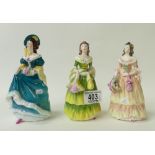 Coalport small lady figures: Rosalinda,