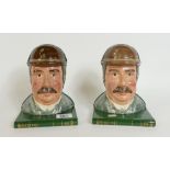 Royal Doulton character bookends of Dr Watson D7039(2)