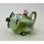Carlton Ware Novelty Teapot: in form of Aeroplane