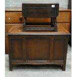 Modern oak coffer: together with mall occasional table(2)