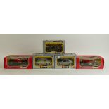 1/24 Burago Mercedes Boxed Model cars to include: SSK1928 ref 1509 x 2, 190e ref0105,