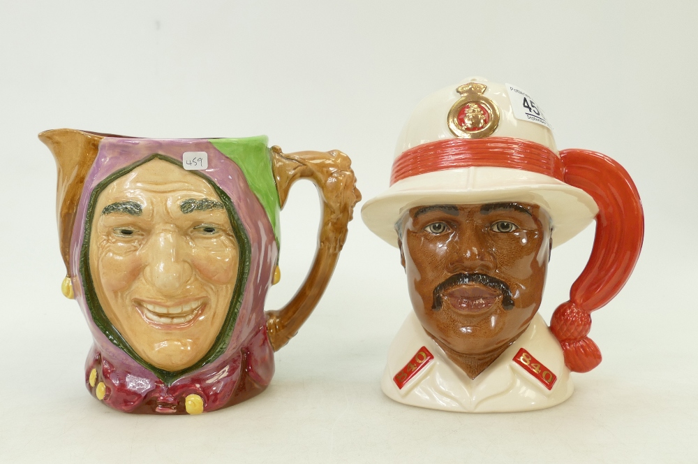 Royal Doulton large character jugs: Touchstone & Bahamas Policeman D6912(2)