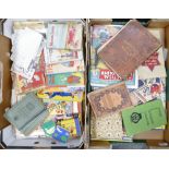 A large collection of 1930's literature and ephemera (2 trays):