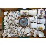 A collection of Arcadian Crested Ware: together with commemorative mugs etc ( 1 tray)