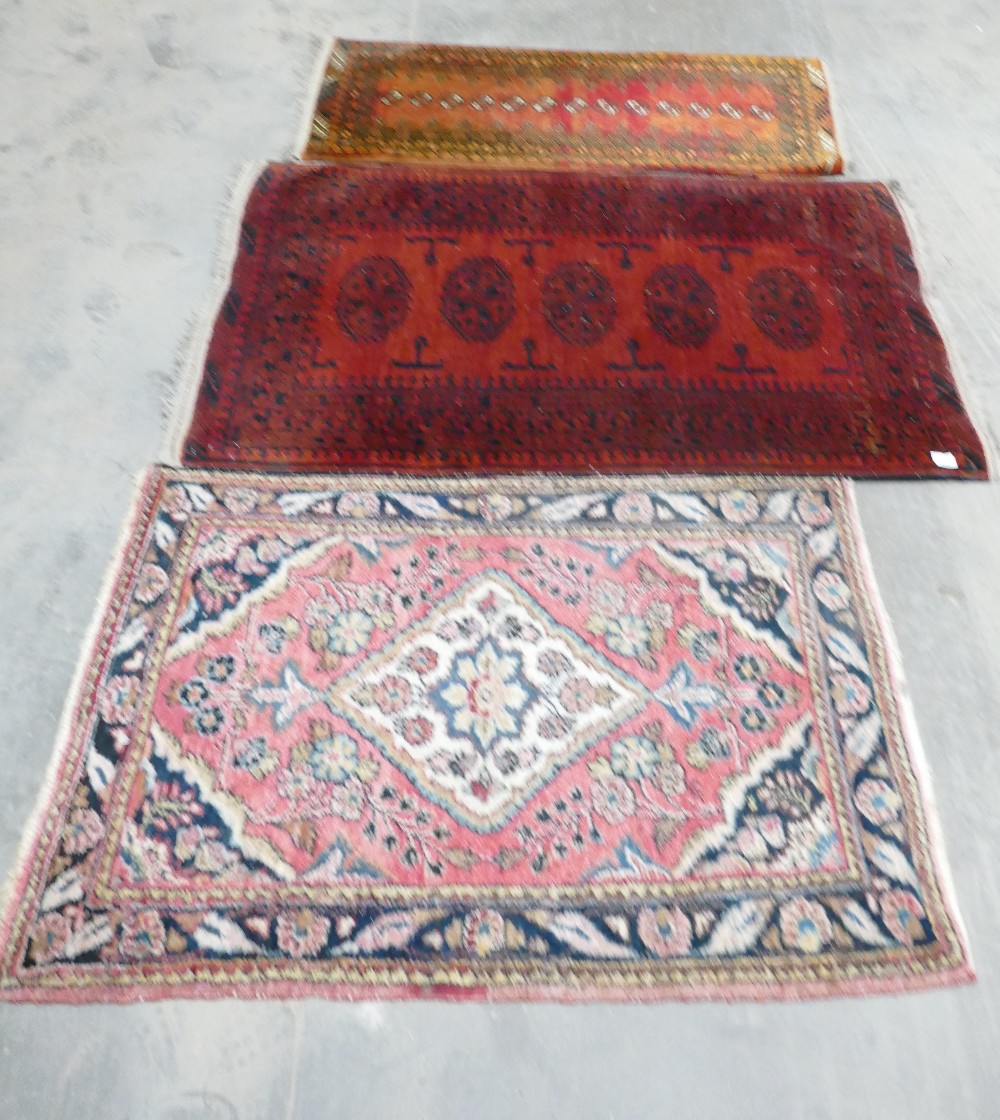 Afgan Hand Tied Rugs: largest 150 x 83cm(3)