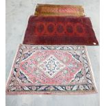 Afgan Hand Tied Rugs: largest 150 x 83cm(3)