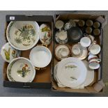 A mixed collection of items to include: Portmeirion Botanic fruit bowls,