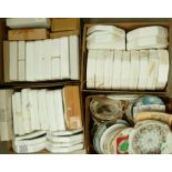 A large collection of collectors wall plates: with varying themes and manufacturer's ( 4 large