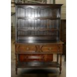 early 20th century Pot Board Oak Dresser: height 196,